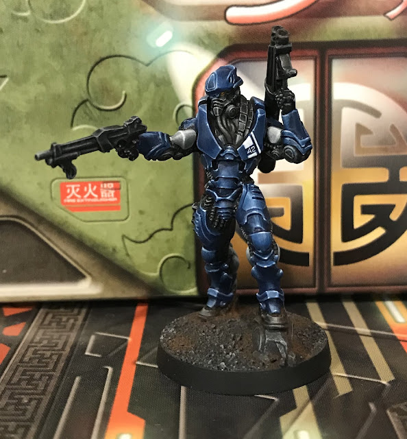 INFINITY IKARI COMPANY: WU MING ASSAULT CORPS Light Shotgun, Panzerfaust front