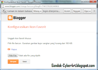 Cara Mengganti Favicon Blog