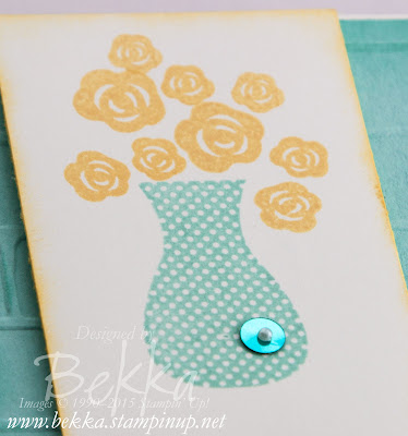 Vase of Flowers Card made with the Floral Wings From Stampin' Up! UK - check it out here