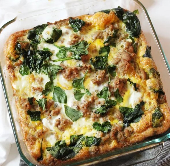 Turkey & Egg Breakfast Casserole #paleo #breakfast