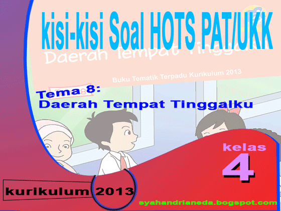 Kisi-kisi Soal HOTS PAT UKK SD Kelas 4 Tema 8 Kurikulum 2013