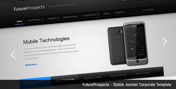 FutureProspects Stylish Corporate Joomla Template - Corporate Joomla