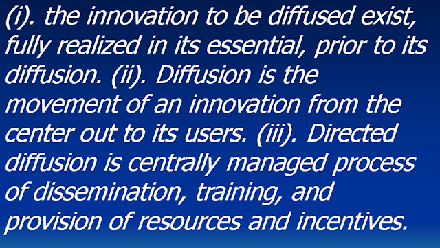 Model of Dissemination of Curriculum Innovation and Change