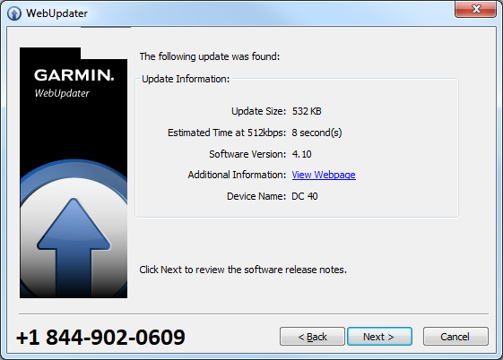 Garmin Software Update