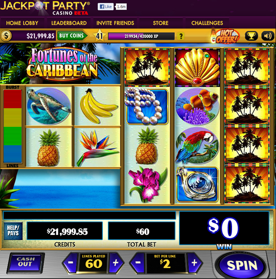 Juego de Casino Fortunes on the Caribbean