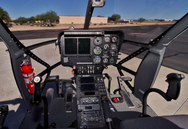 MD 530F cockpit