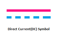 Direct Current(DC) Symbol, symbol of Direct Current