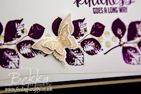 Thank You Card featuring the Kinda Eclectic Stamp Set by Stampin' Up! UK Independent Demonstrator Bekka Prideaux 