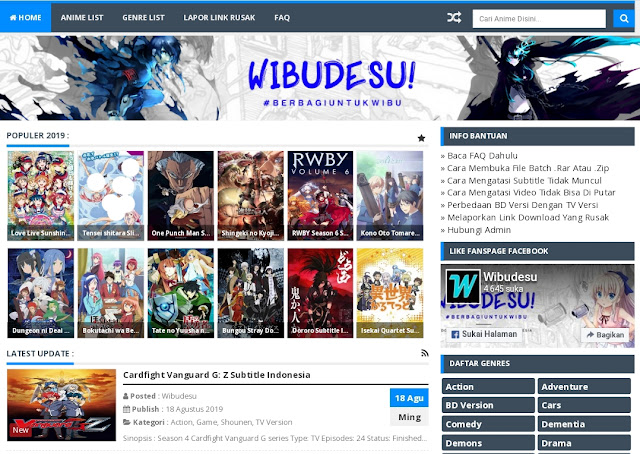 Situs - Situs Anime Batch Download BD atau Download Batch Sub Indo