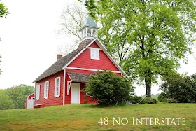 48 No Interstate back roads cross country coast-to-coast road trip Maryland red school house USA