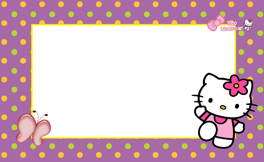 Hello Kitty Invitaciones para Fiesta de Cumpleaños para Imprimir Gratis.