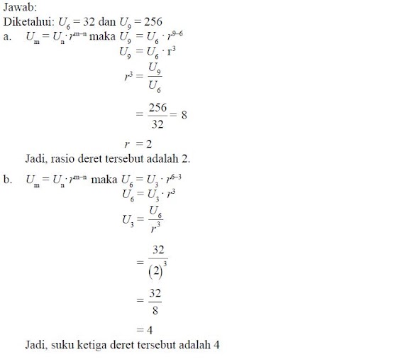 Contoh Soal Deret Geometri
