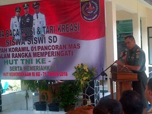 Danramil 01/Pancoran Mas Ajak Warga Lestarikan Seni dan Budaya