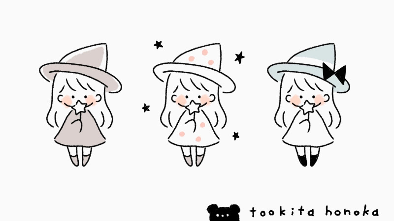 魔女の女の子の簡単かわいいイラスト 絵の描き方 ハロウィン ゆるい 手書き ボールペン 手帳用 遠北ほのかのイラストサイト 魔女の女の子の簡単かわいいイラスト 絵の描き方 ハロウィン ゆるい 手書き ボールペン 手帳用 遠北ほのかのイラストサイト