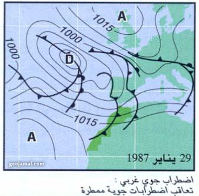 Jan air mass on morocco, Spain, Portugal