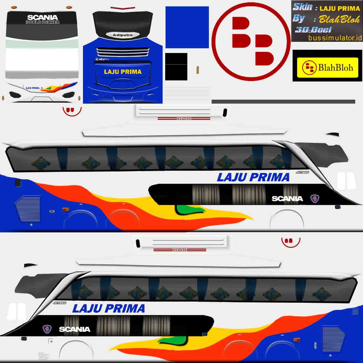 livery bussid laju prima  bimasena sdd