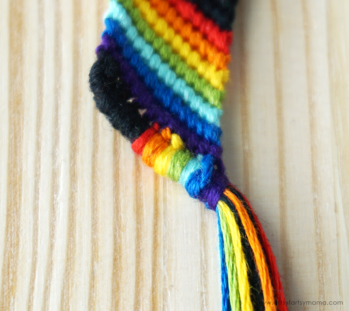 Rainbow Plaid Friendship Bracelet