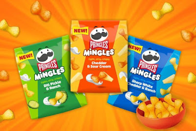 Three flavors of Pringles Mingles.