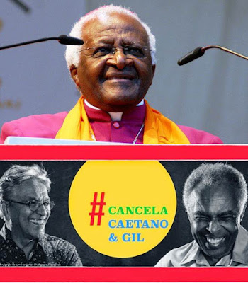 Desmond Tutu pede que Caetano e Gil cancelem show em Israel