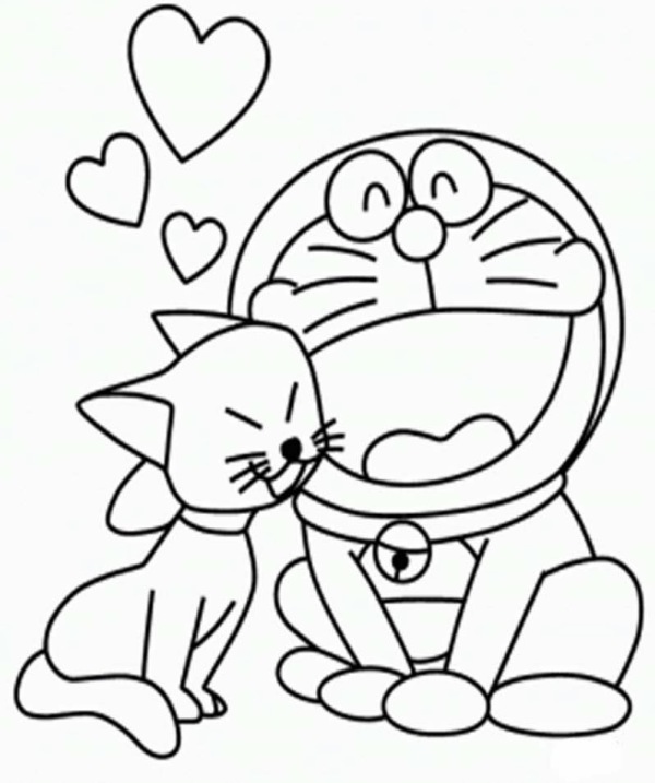  Gambar Mewarnai Kartun Doraemon BELAJAR MEWARNAI