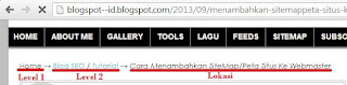Memasang Breadcrumbs Pada Blog - Blogspot ID