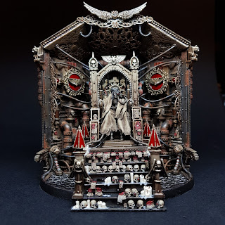 Emperor Golden Throne Warhammer 40k Blanchitsu Grimdark conversion diorama gallery