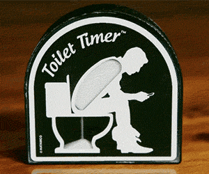 Toilet Timer Sand Timer By Katamco, Perfect For The Long-Pooper Or Poo-Crastinator In Your Life