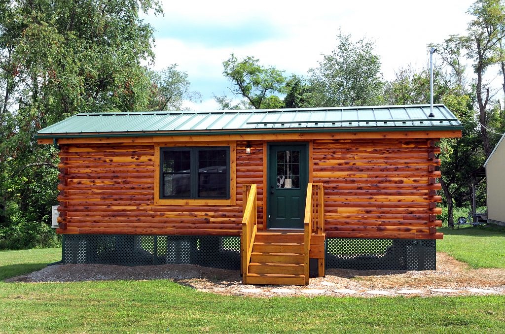 Cambridge Log Cabin 360 Sq Ft TINY HOUSE TOWN