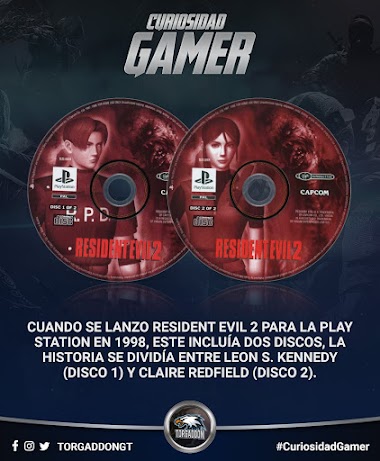 Cuando se lanzo "Resident Evil 2" para la Play Station en 1998, este incluía dos discos, la historia se dividía entre Leon S. Kennedy (Disco 1) y Claire Redfield (disco 2).