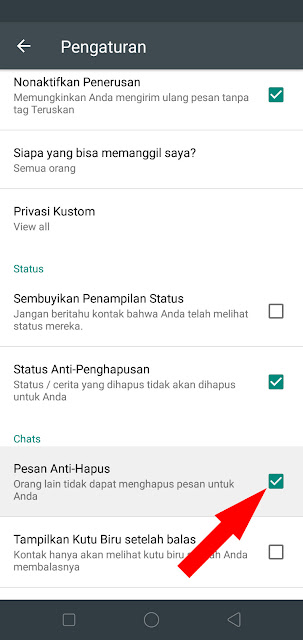 Cara Download dan Akifkan Whatsapp Mod Anti Delete / Hapus Pesan