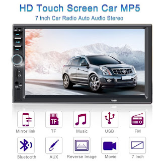 In Car Player Multimedia System 7018B Double Din 7inch Touchscreen Bluetooth Head Unit