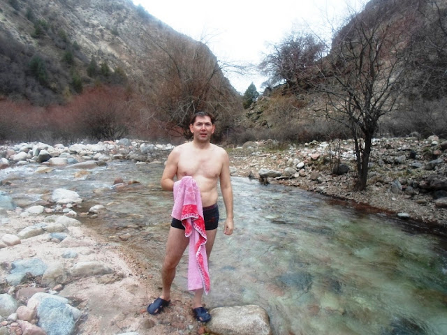 Поход в ущелье Оджук на Крещение, Варзоб, горы Таджикистана
