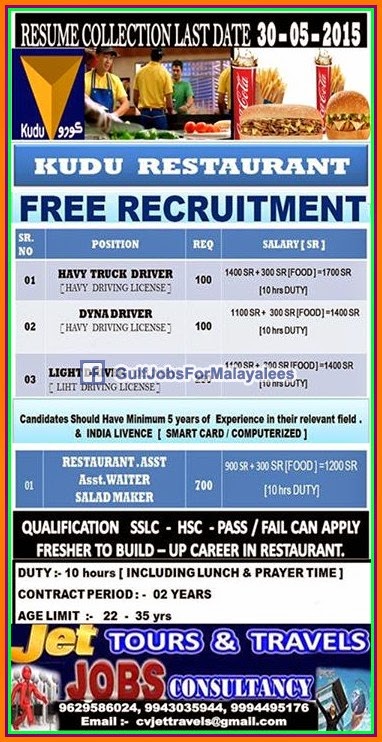 Free Job Recruitment for KSA