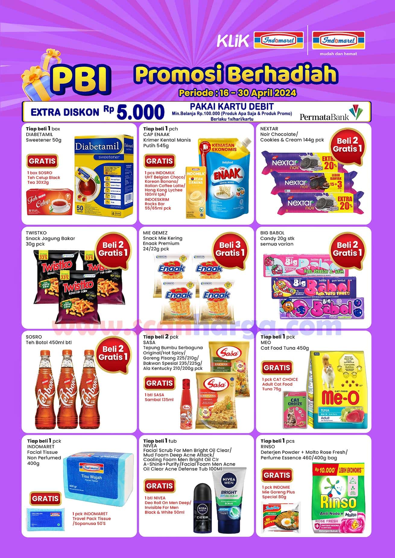 Katalog Indomaret PBI Promosi Berhadiah Bulan Ini 16 - 30 April 2024 2