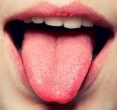 Foto de la lengua humana, sentido del gusto