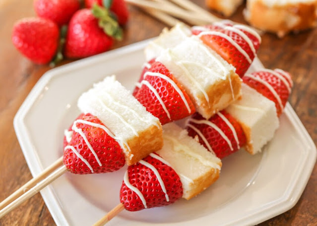 strawberry shortcake kabobs