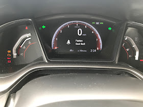 Gauge cluster in 2020 Honda Civic SI