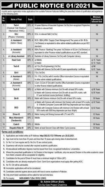 Sui Southern Gas Company Limited SSGC Jobs 2021