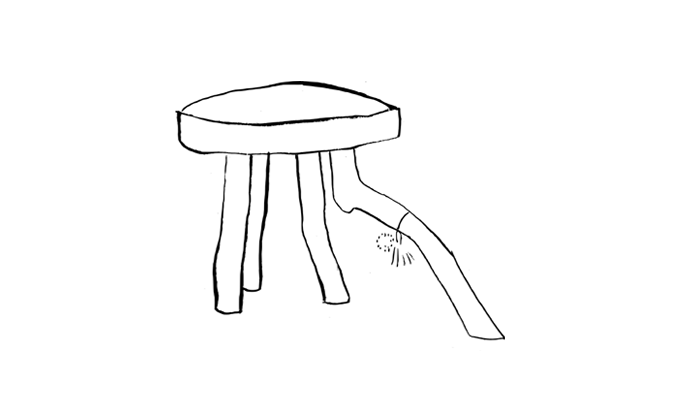 australian timber stool