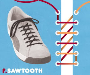 Memasang Tali Sepatu dengan Trik Sawtooth