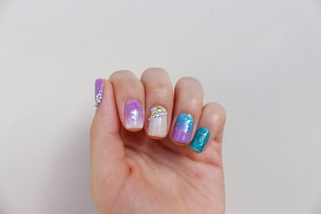 Unha da semana: Nail art bem sereia!