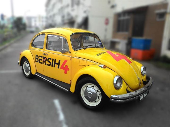 Look Out for Bersih 4 Yellow Beetle