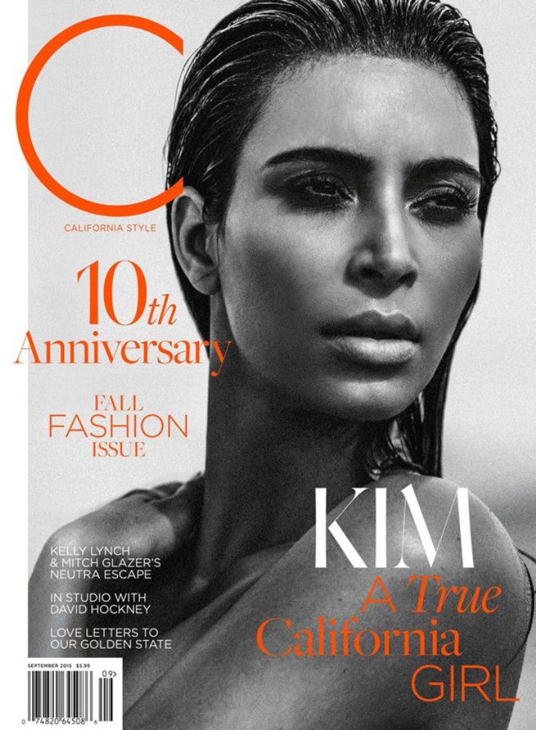 Kim Kardashian topless photo shoot C Magazine September 2015