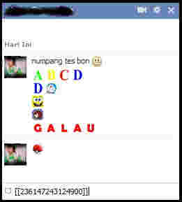 cara membuat gambar di chat facebook, kode untuk chat facebook, code gambar di chat facebook, cara menampilkan gambar saat chating fb