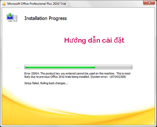 Hướng dẫn Cài đặt Office 2010 c