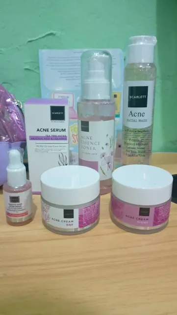 cara pemakaian scarlett acne series