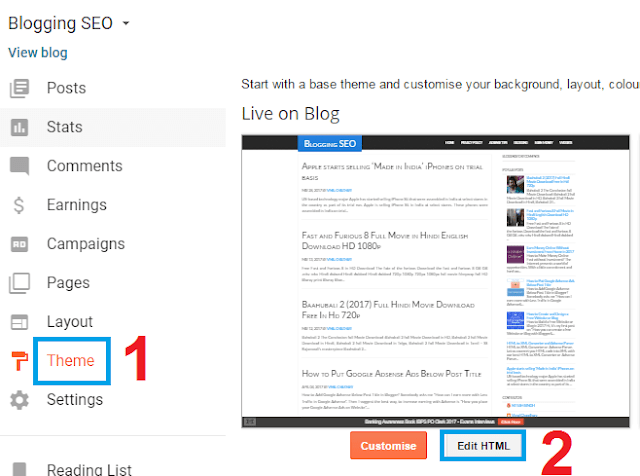 Adsense Matched Content Unit Below Blog Posts
