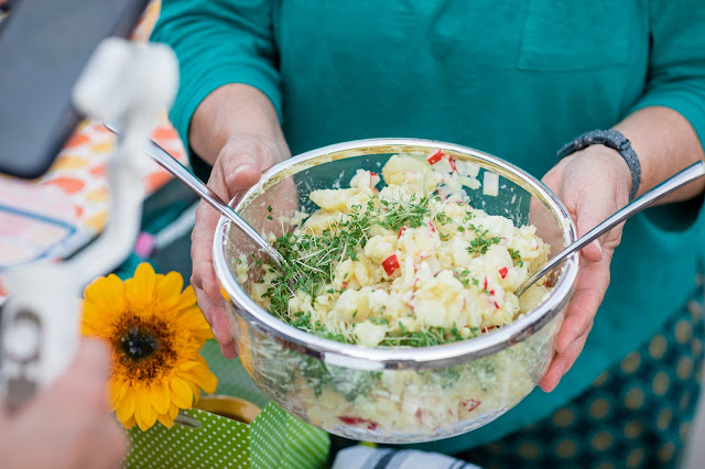 Kartoffelsalat zum Fisch