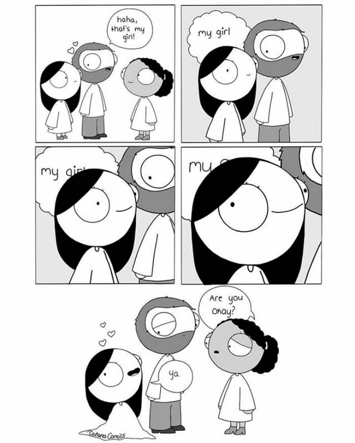 Girlfriend Draws Adorable Comics About Her Relationship. When Her Boyfriend Posts Them Online, They Go Viral