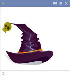 Witch Hat Emoticon for Facebook